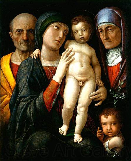 Andrea Mantegna Hl. Familie mit Hl. Elisabeth und Johannesknaben Germany oil painting art